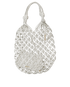 Woven Top Handle Tote, £410, Handbags, White, Leather, Front view